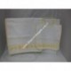 Set asilo giallo bavaglino + asciugamano con inserto in tela aida da ricamare a punto croce