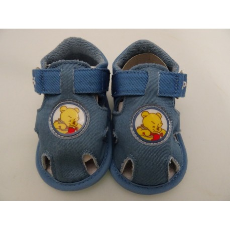 Scarpe da neonato "Winnie The Pooh", col. Jeans n16